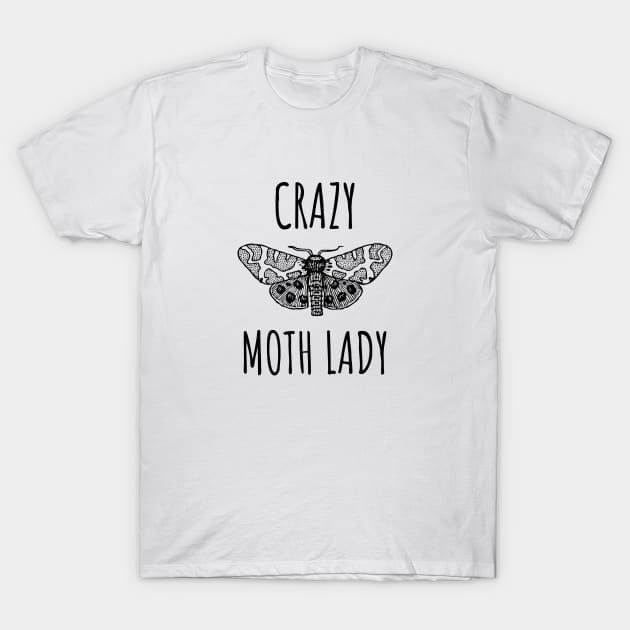 Crazy Moth Lady T-Shirt by LunaMay